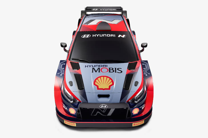 Hyundai i20 N Rally1 frontal top 