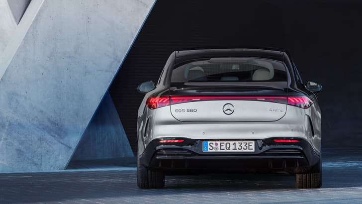 Mercedes Benz EQS rear