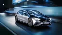 Mercedes Benz EQS front quarter 