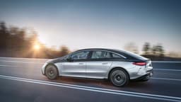 Mercedes Benz EQS rear quarter 