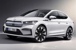 Skoda Enyaq Coupe iV front quarter 