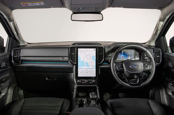 2022 Ford Everest interior front view.