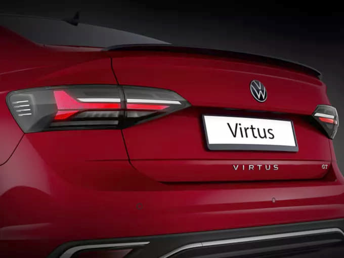 2022 VW Virtus gets a full LED taillamp.