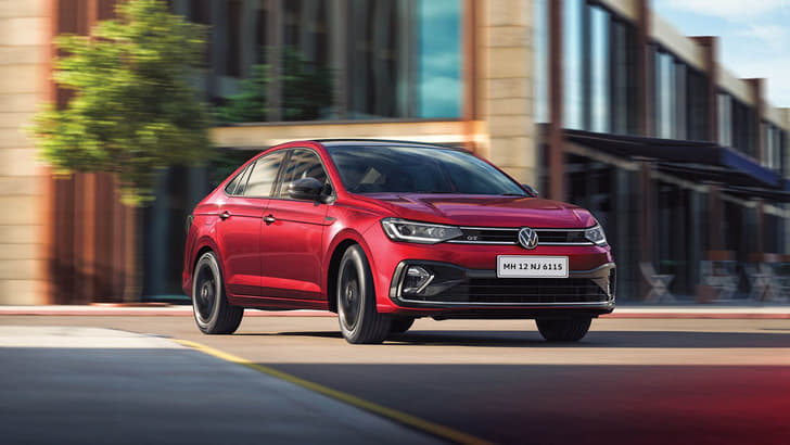 2022 VW Virtus front end.