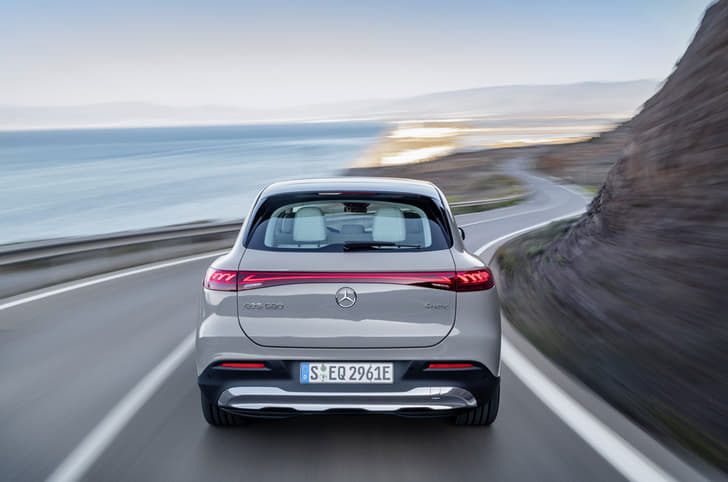 Mercedes Benz Eqs Suv Rear View