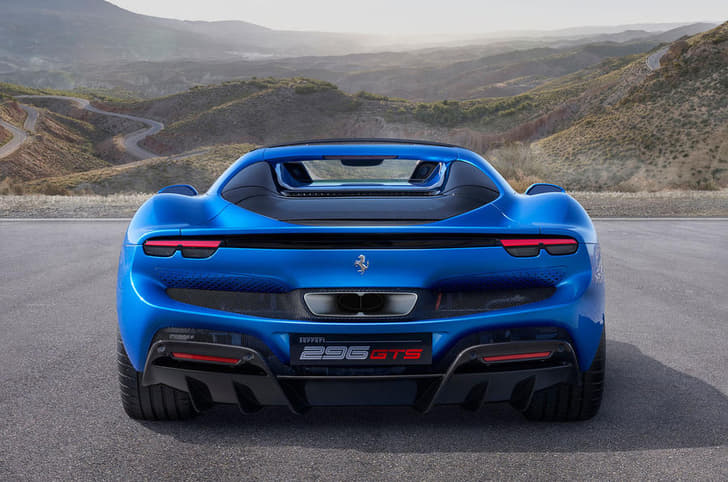 Ferrari 296 Gtb Rear View