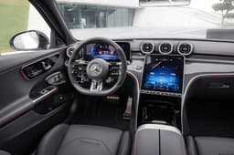 2022 Mercedes-Benz C43 AMG interior.