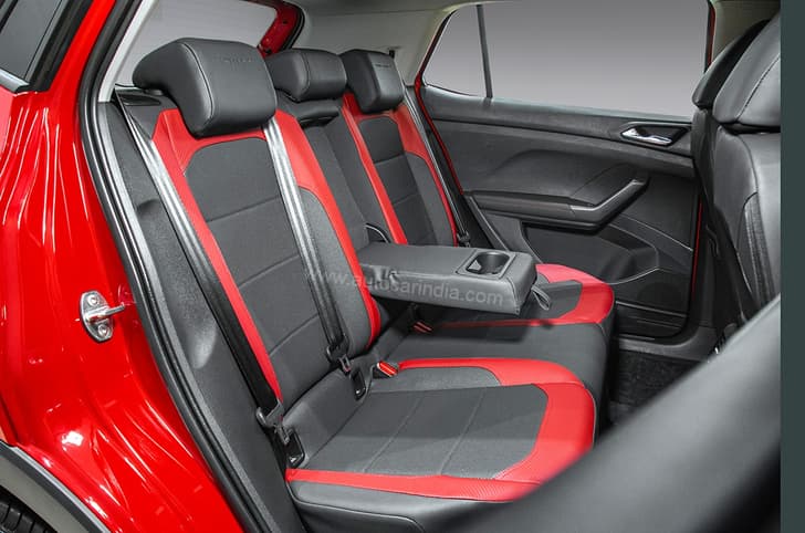 Skoda Kushaq Monte Carlo rear seats.