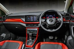 Skoda Kushaq Monte Carlo interior front view.