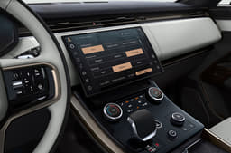 2022 Range Rover Sport digital display.