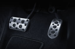 Toyota Fortuner GR Sport control pedals.