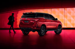 Toyota Fortuner GR Sport rear view.