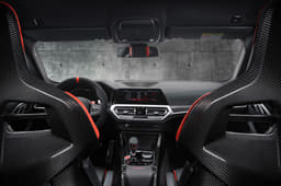 2022 BMW M4 CSL rear seat view