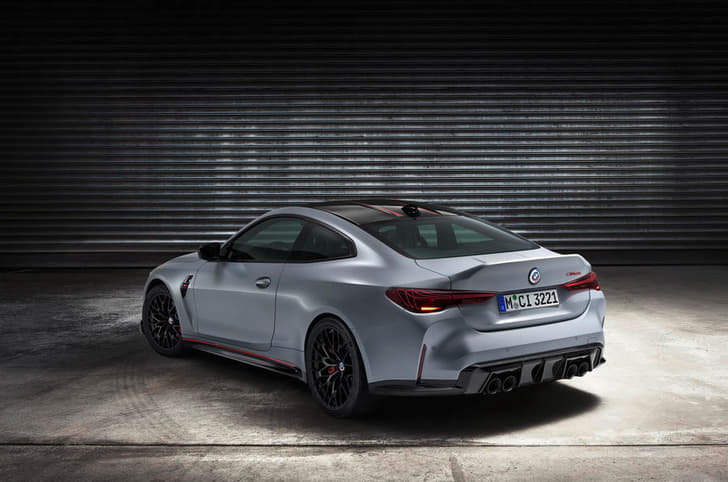 2022 BMW M4 CSL rear three quarter
