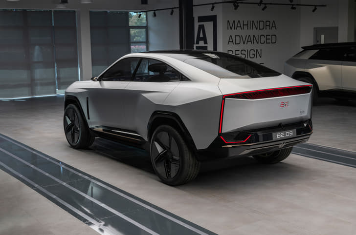 Mahindra BE.09 rear quarter
