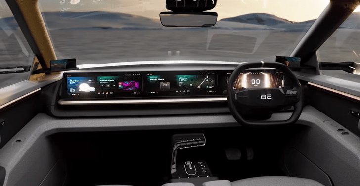 Mahindra BE.07 dashboard