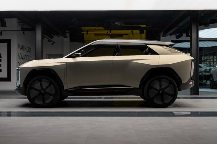 Mahindra BE.07 side profile