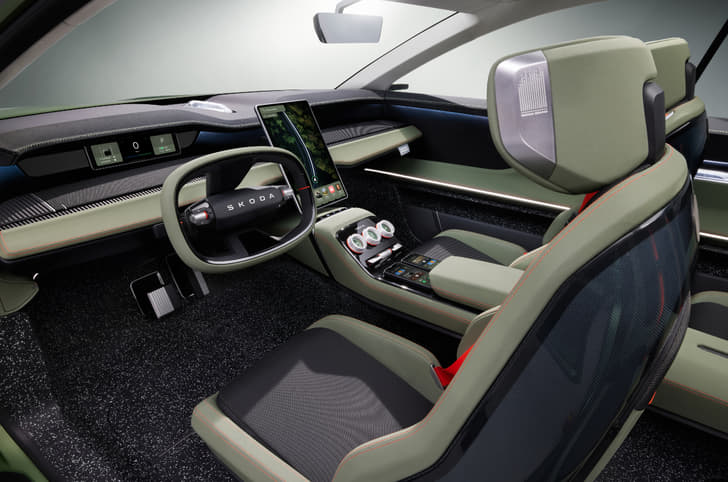 Skoda Vision 7S concept dashboard