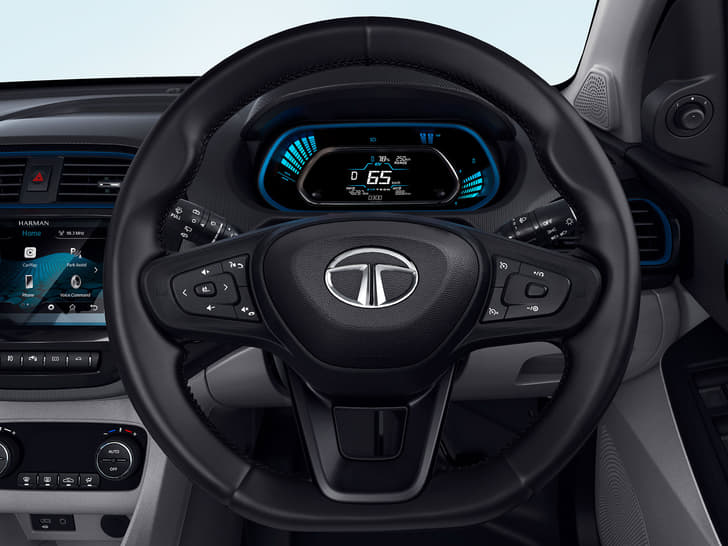 Tata Tiago EV steering wheel 