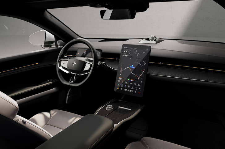 Polestar EV interior.