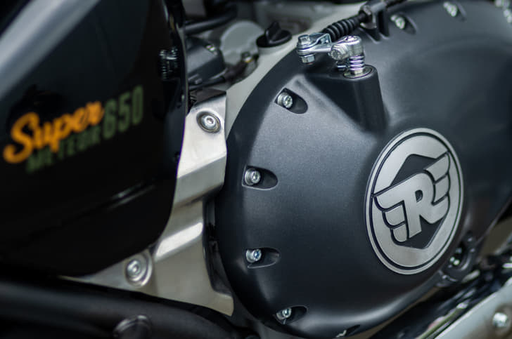 New RE branding on the engine case