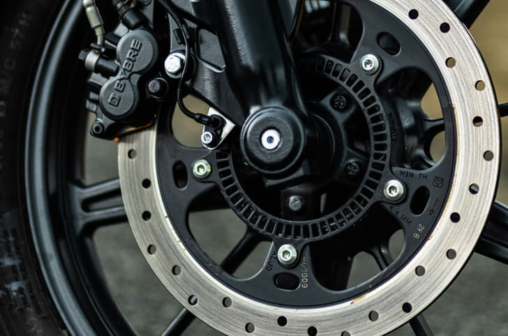 Bybre brakes on the Royal Enfield Super Meteor 650 
