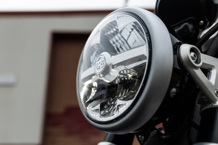 LED headlights are a first on an RE