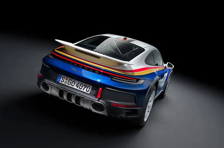 2022 Porsche 911 Dakar rear quarter