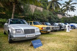 Multiple generations of the E-Class were present at the MBCCR rally. 