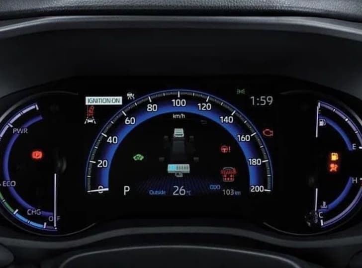Toyota Innova Hycross instrument cluster