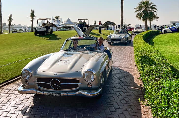 Too hot. 300SL drive with their gullwings open