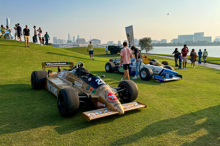 Rare F1 cars, including Jean Alesi’s Benetton.