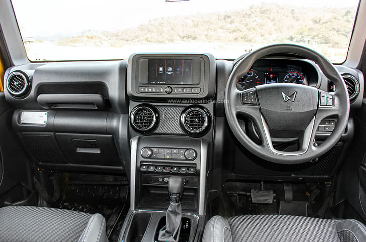 Mahindra Thar 4X2 interior