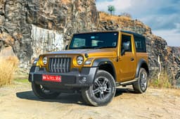 Mahindra Thar 4X2 front three-quarter