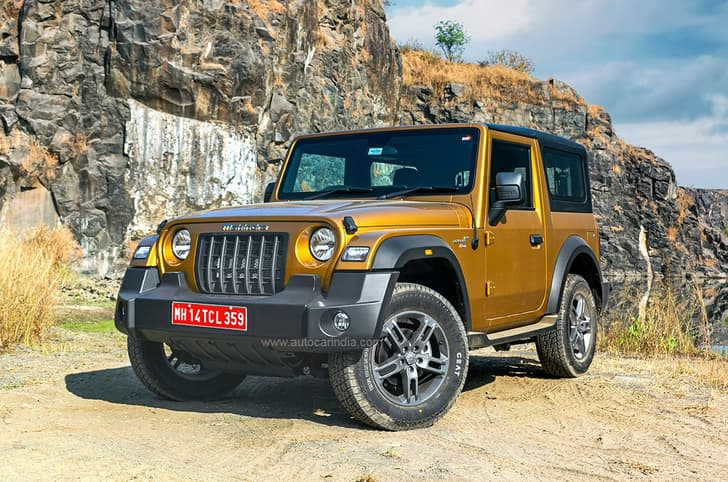 Mahindra Thar 4X2 front three-quarter