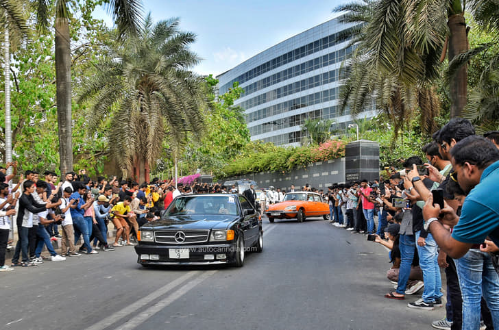 People came in spades to watch the classic icons take to the road.