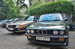Ravi Shastri's Audi 100 and Jehangir Nicholson's (ex Sheriff of Mumbai) BMW 325i graced the entry.