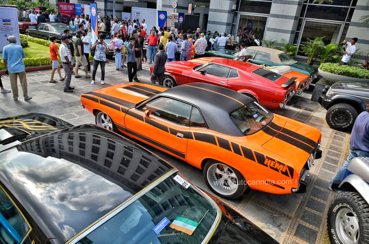 American muscle cars aplenty at this year's rally.
