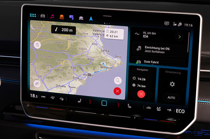 Volkswagen ID7 EV touchscreen
