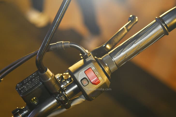 The right hand side switch cluster is fairly simple but gets a hazard light button.