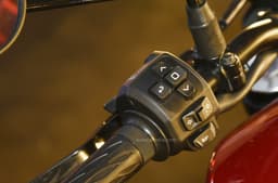 On the left are the switches to control the dash's functions.