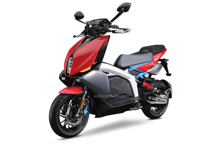 The X's styling is very similiar to the Creon concept and its underseat storage capacity is 19 litres.