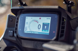 One big area of change is instrumentation, with the NX getting a new 5-inch colour TFT display.