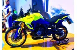 While it has been spied multiple times prior to the event, there is still no word on the Suzuki V-Strom 800DE's India launch.