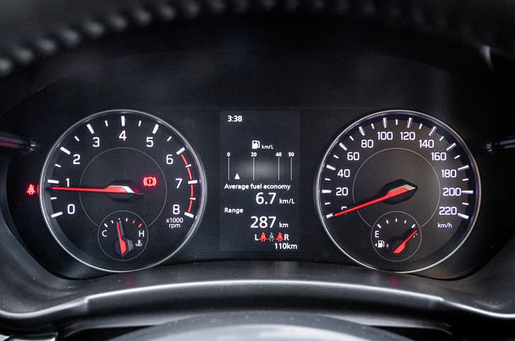 New Maruti Dzire instrument cluster 