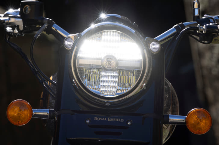 The Classic 650 Twin uses all-LED lighting.