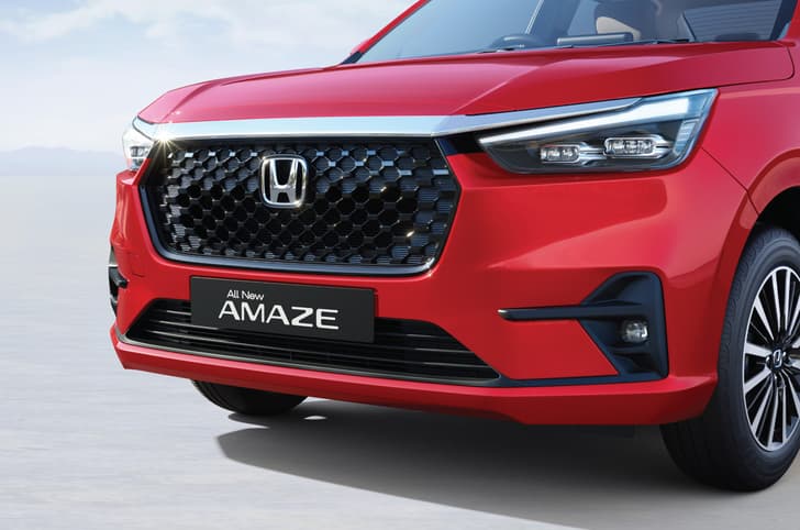 Honda Amaze front grille and bumper 