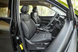 Seats get black leatherette upholstery.