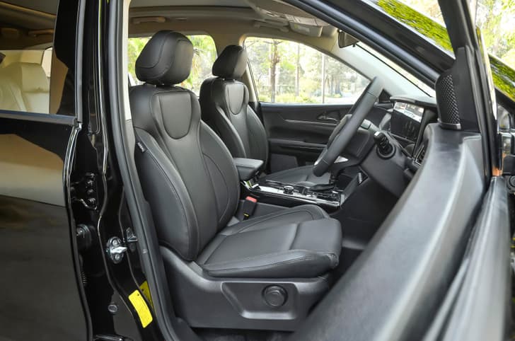 Seats get black leatherette upholstery.