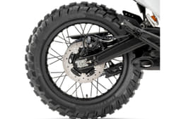 It gets a 60 percent off-road and 40 percent on-road Mitas tyres